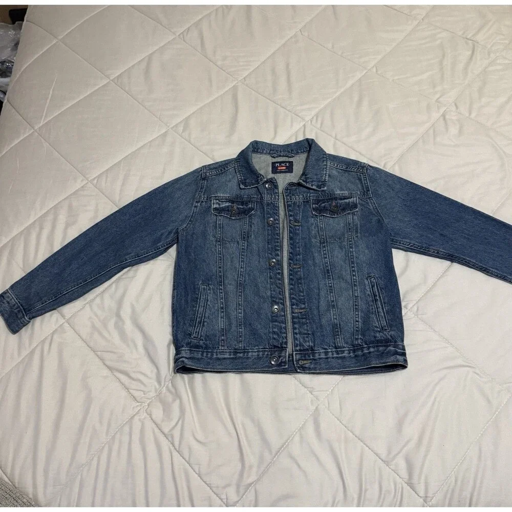 Children Place Unisex Jean Jacket Size 10/12